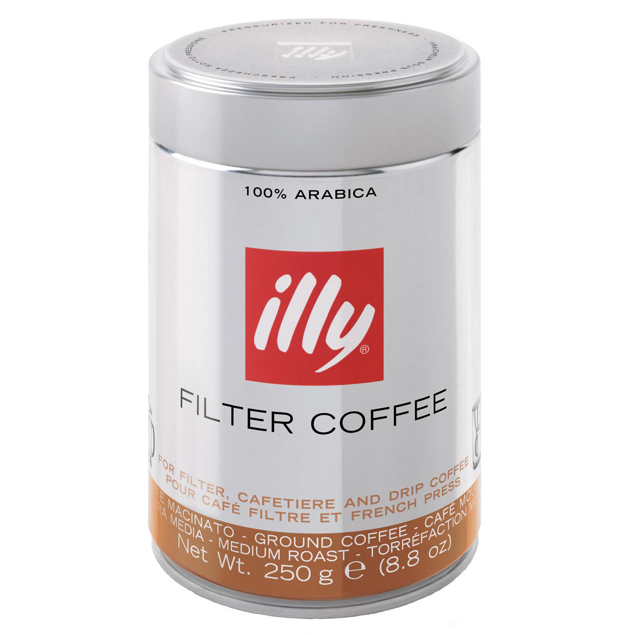 Illy Filter Coffee, medium roast 250g Illy Filter Coffee, medium roast 250g