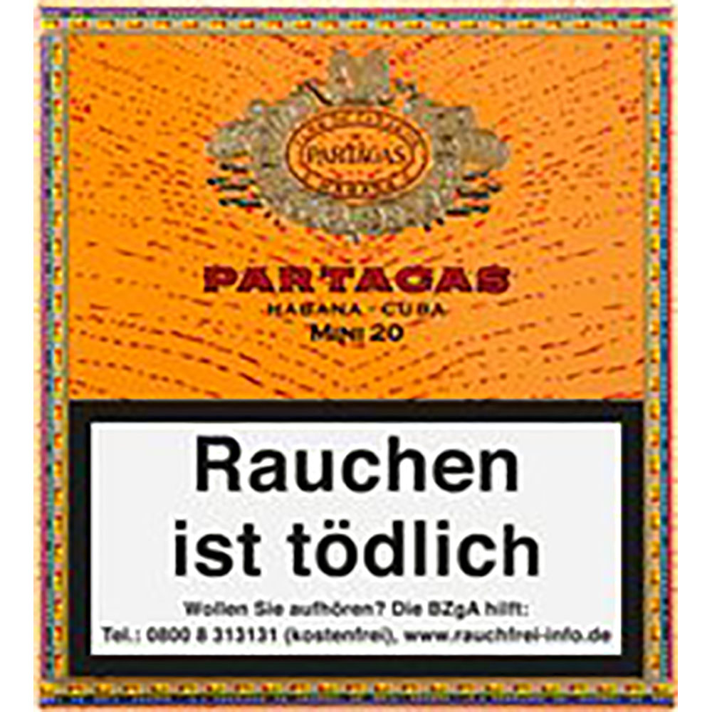 Partagas Mini Zigarillos 5x 20er cube Partagas Mini Zigarillos 5x 20er cube
