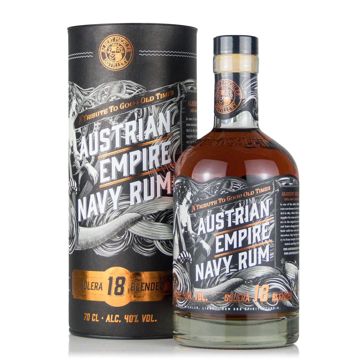 Austrian Empire Navy 18 Jahre Solera 40%vol. 0,7Liter Austrian Empire Navy 18 Jahre Solera 40%vol. 0,7Liter