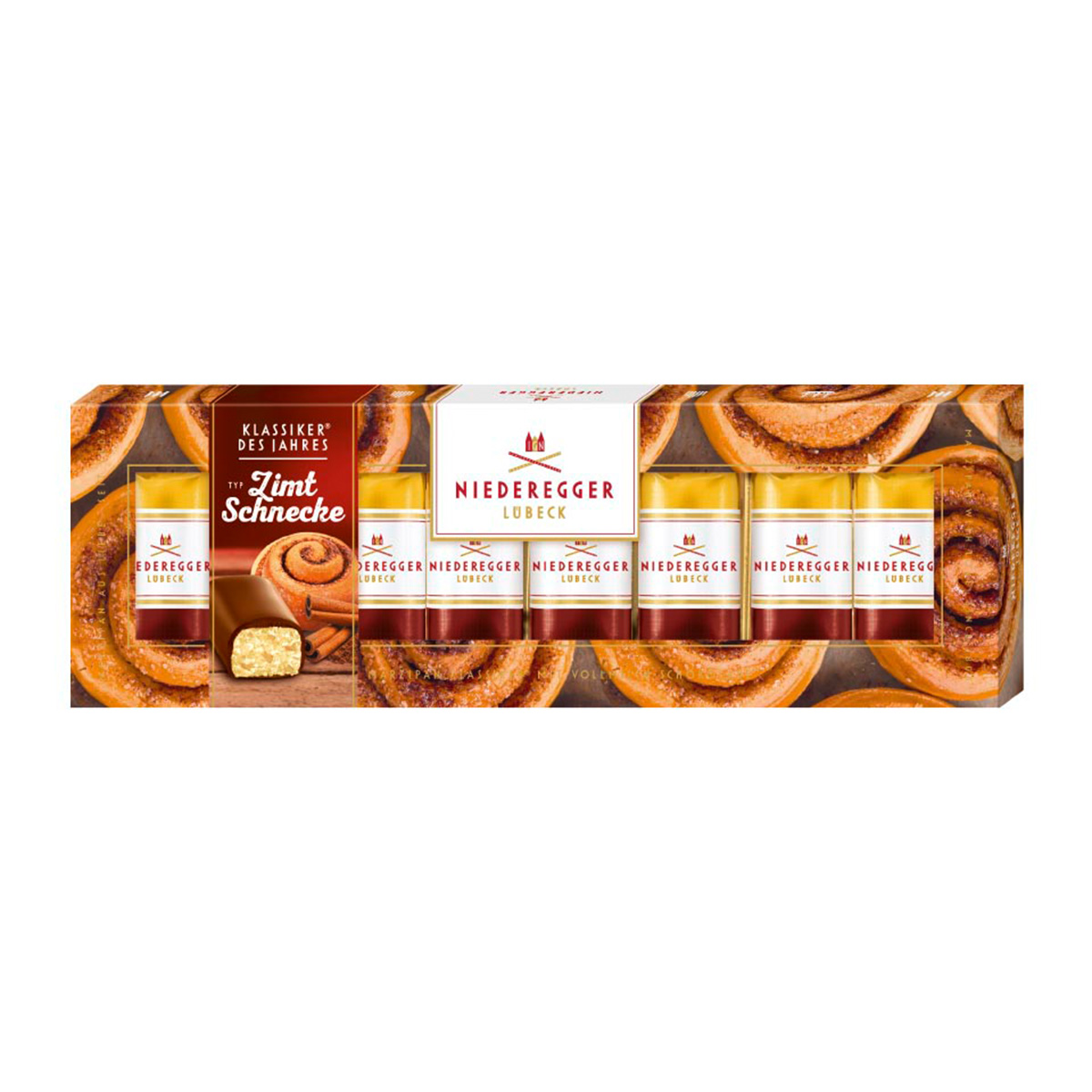 Niederegger Classic of the Year 2025 Cinnamon Roll Marzipan in Milk Chocolate 100g