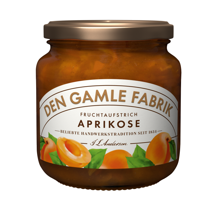 DEN GAMLE FABRIK Aprikosenmarmelade 600g Glas DEN GAMLE FABRIK Aprikosenmarmelade 600g Glas