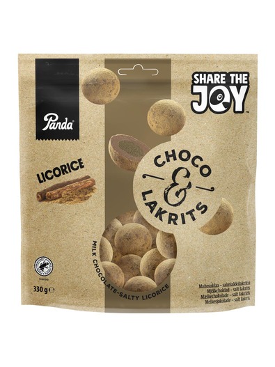 Panda Choco & Lakrits 330g