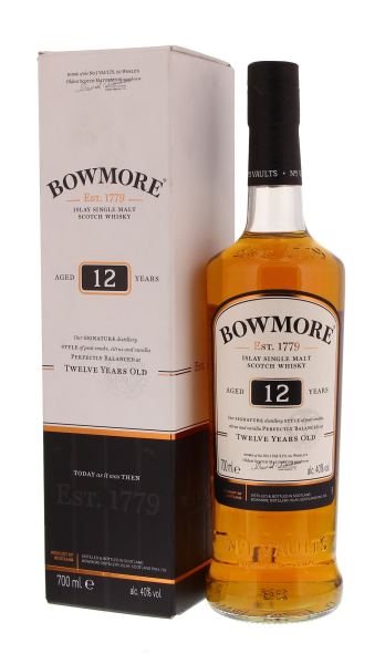 Bowmore 12 years set 0.7 liters 40% vol. Bowmore 12 years set 0.7 liters 40% vol.