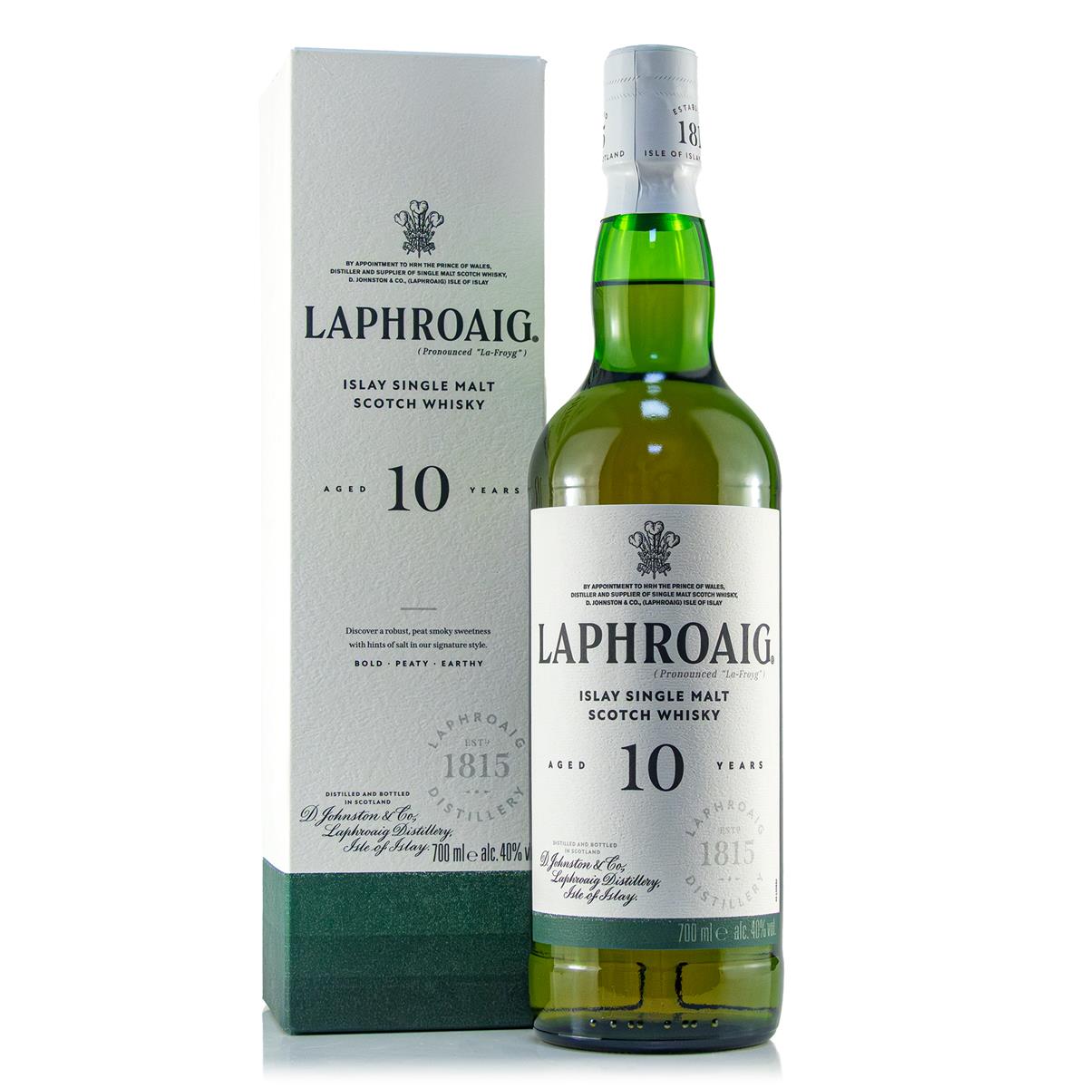 Laphroaig 10 Jahre 40%vol. 0,7 Liter Laphroaig 10 Jahre 40%vol. 0,7 Liter