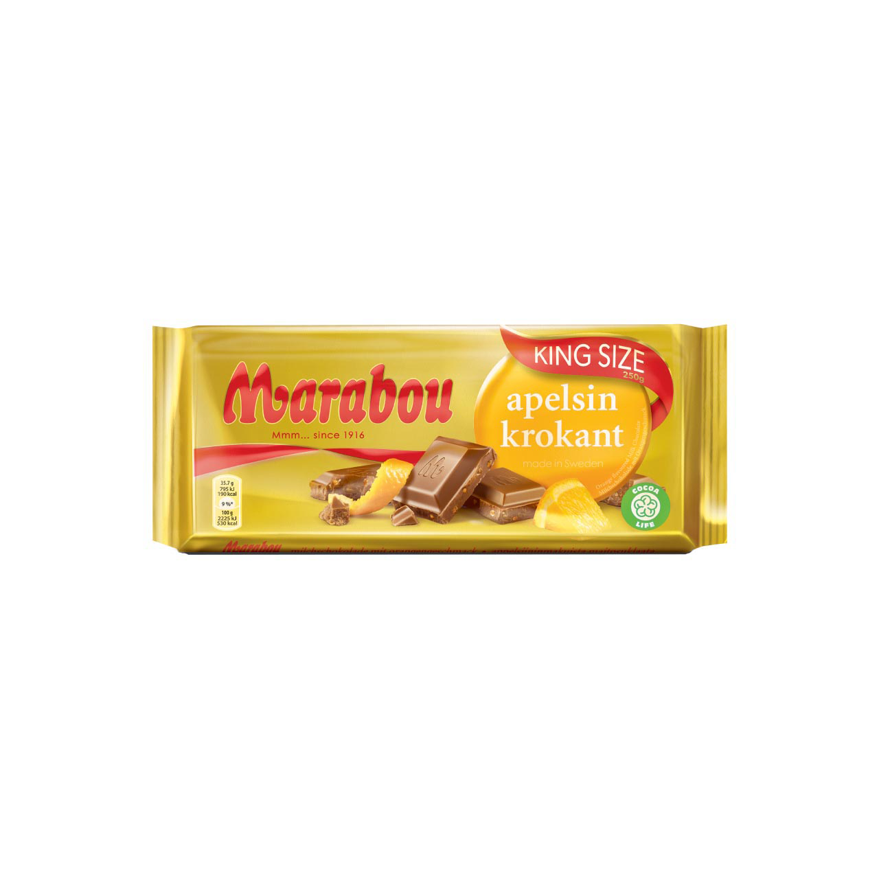 Marabou Apelsin Brittle 220g Marabou Apelsin Brittle 220g