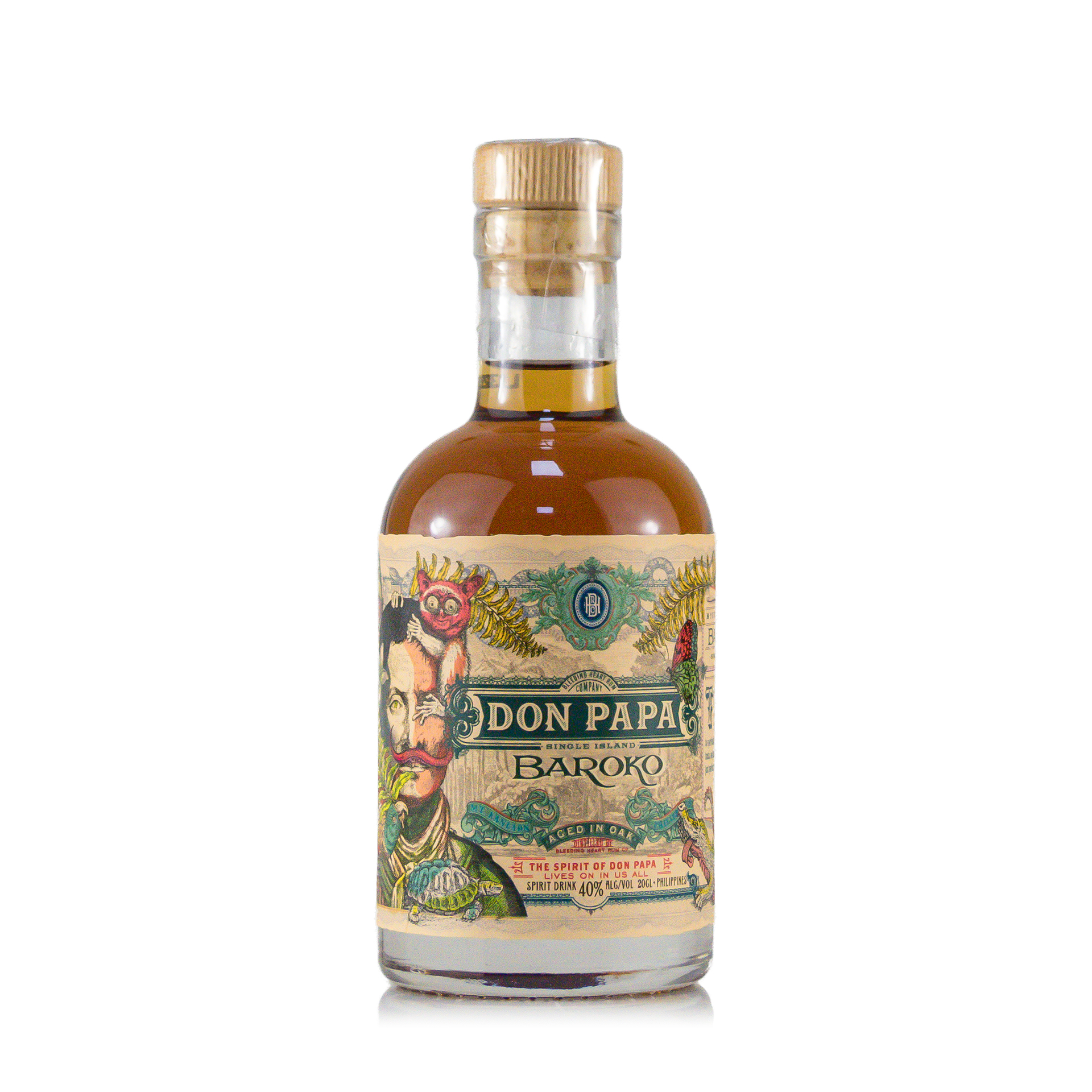 Don Papa Baroko Rum 0,2 Liter 40%vol. Don Papa Baroko Rum 0,2 Liter 40%vol.