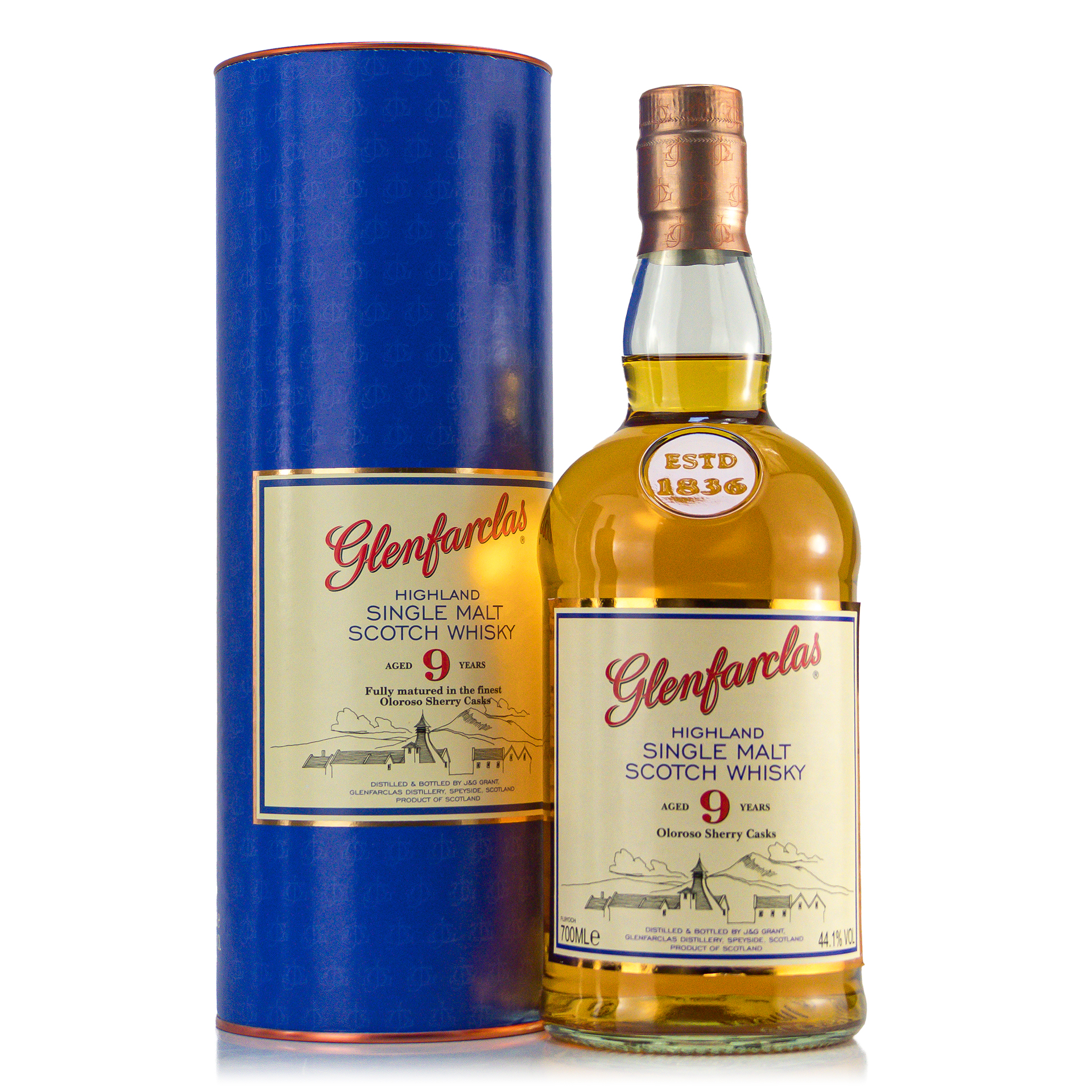 Glenfarclas 9 Jahre Oloroso Cask 44,10%vol. 0,7 Liter Glenfarclas 9 Jahre Oloroso Cask 44,10%vol. 0,7 Liter