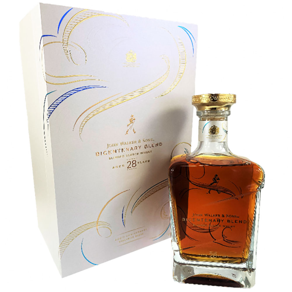 Johnnie Walker & Sons Bicentenary 28 Years 0.7 liters 46% vol. Johnnie Walker & Sons Bicentenary 28 Years 0.7 liters 46% vol.