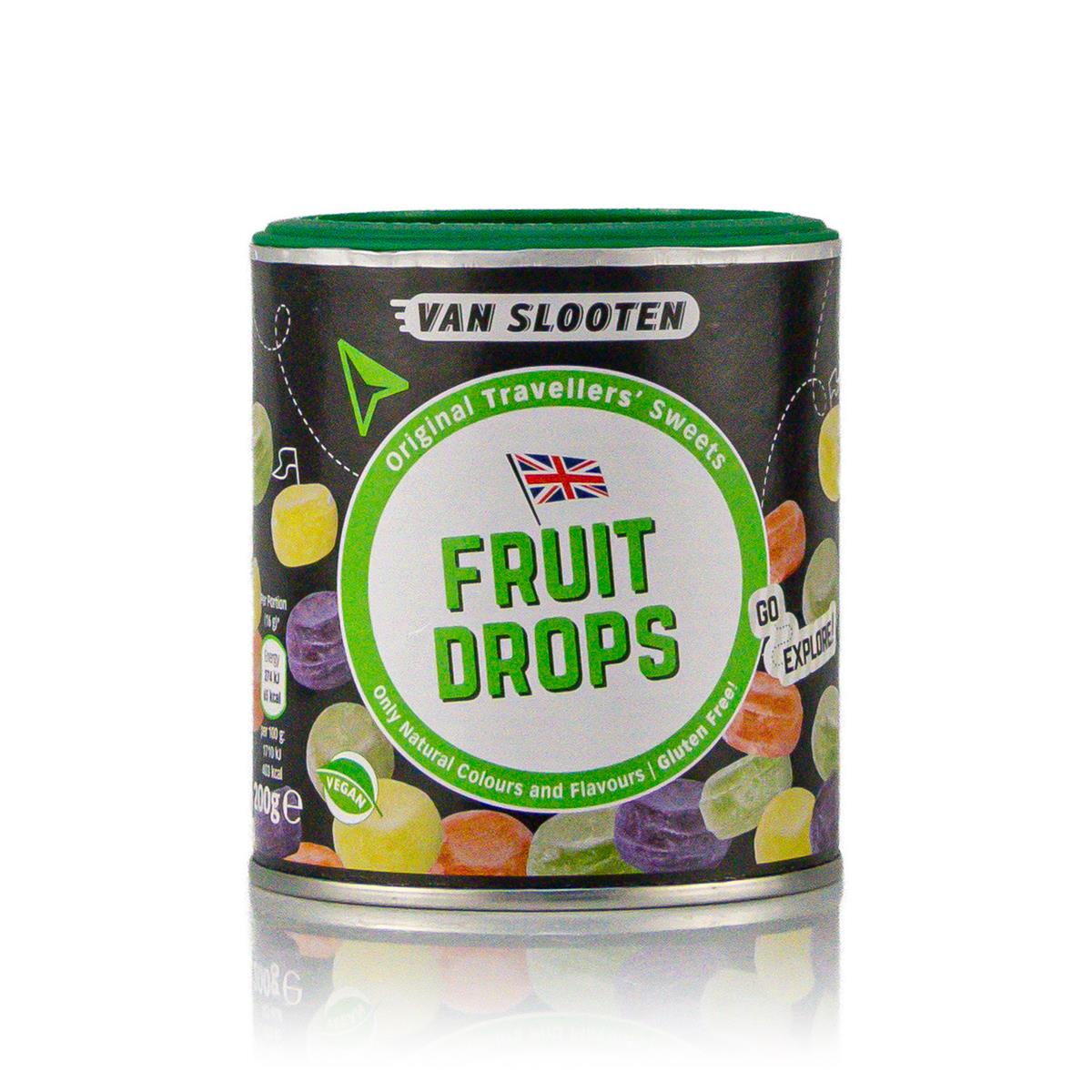 Van Slooten Fruit Drops Vegan 200g Van Slooten Fruit Drops Vegan 200g