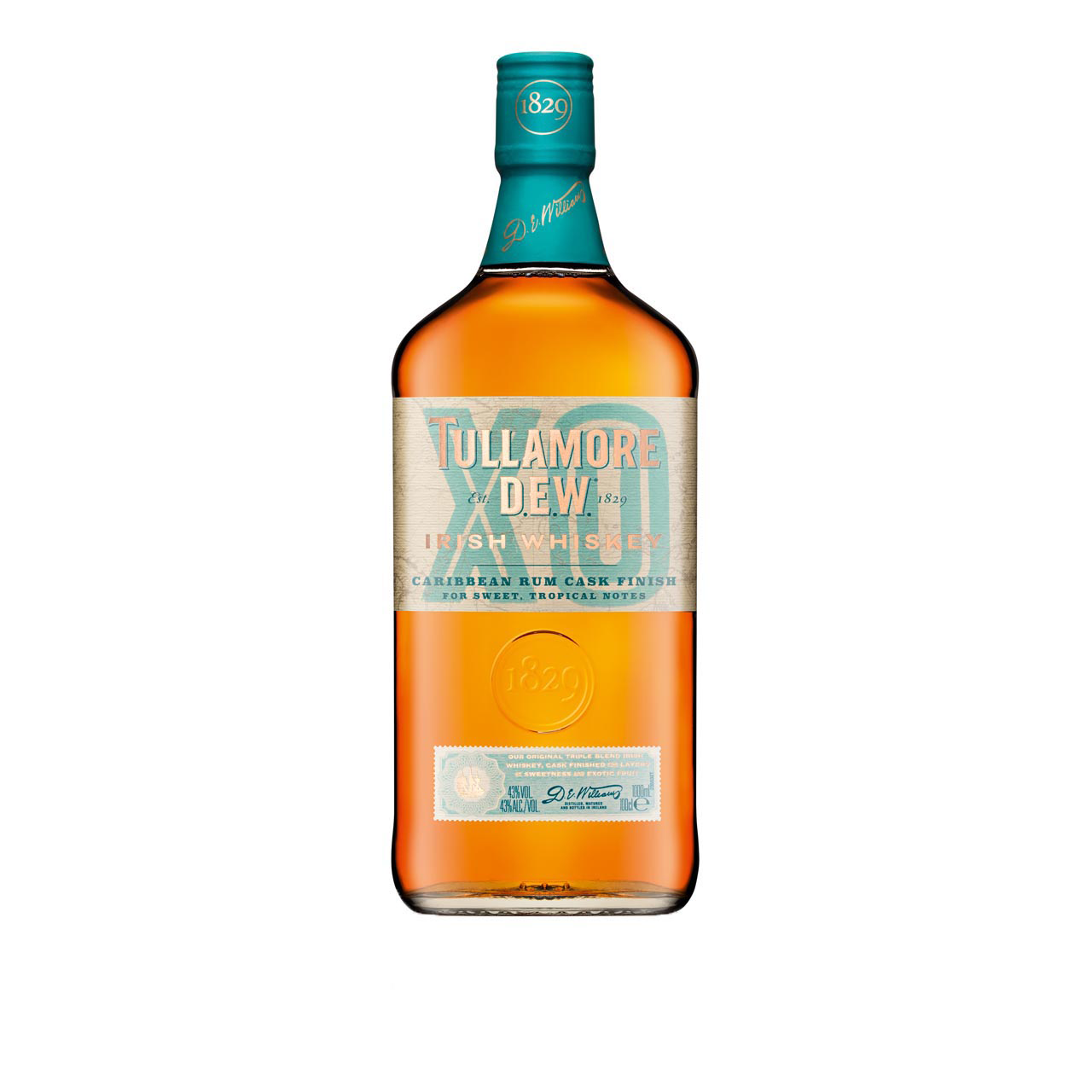 Tullamore Dew XO Caribbean Cask Finish 1 liter 43% vol. Tullamore Dew XO Caribbean Cask Finish 1 liter 43% vol.