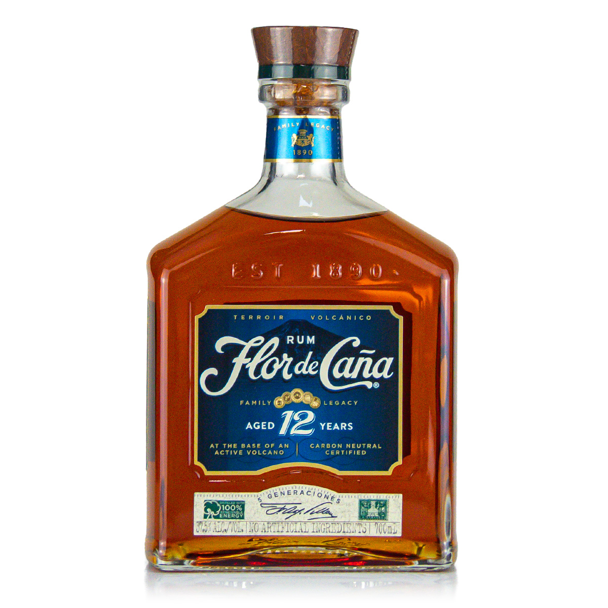 Flor de Cana 12 Jahre 37,5%vol. 0,7 Liter