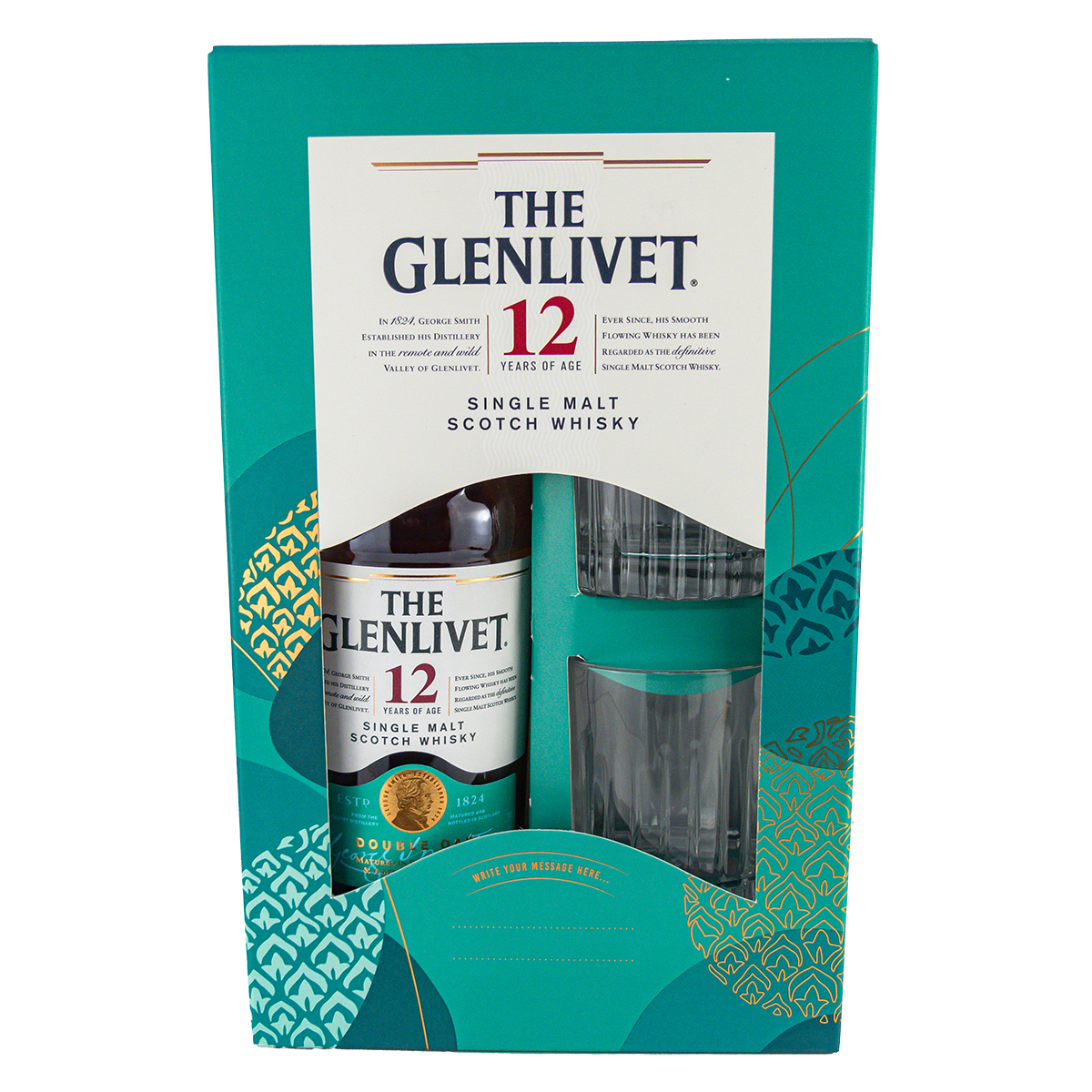 Glenlivet 12 Jahre 0,7 Liter 40%vol.SET+ 2 Gläser Glenlivet 12 Jahre 0,7 Liter 40%vol.SET+ 2 Gläser