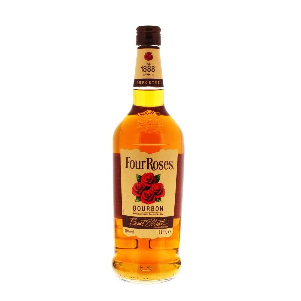 Four Roses Bourbon 1 liter 40% vol . Four Roses Bourbon 1 liter 40% vol .