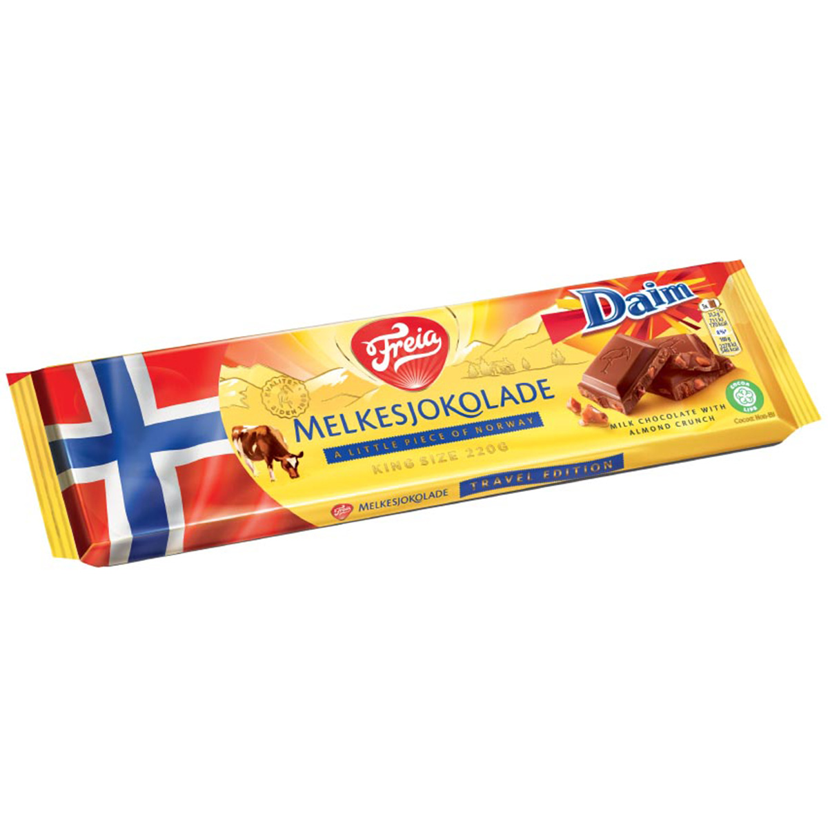 Freia Melkesjokolade Daim 220g Tafel