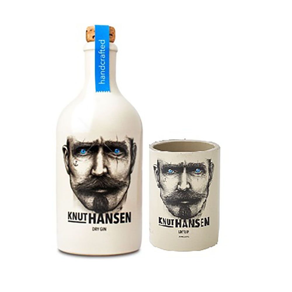 Knut Hansen Dry Gin + Becher Set 0,5 Liter 42%vol.