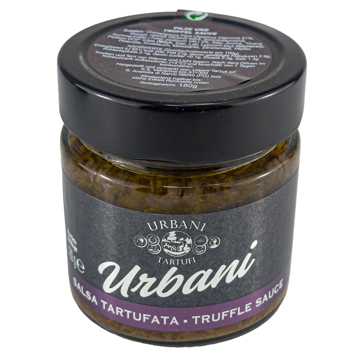 Urbani sauce with black truffle & mushrooms 100g Urbani sauce with black truffle & mushrooms 100g