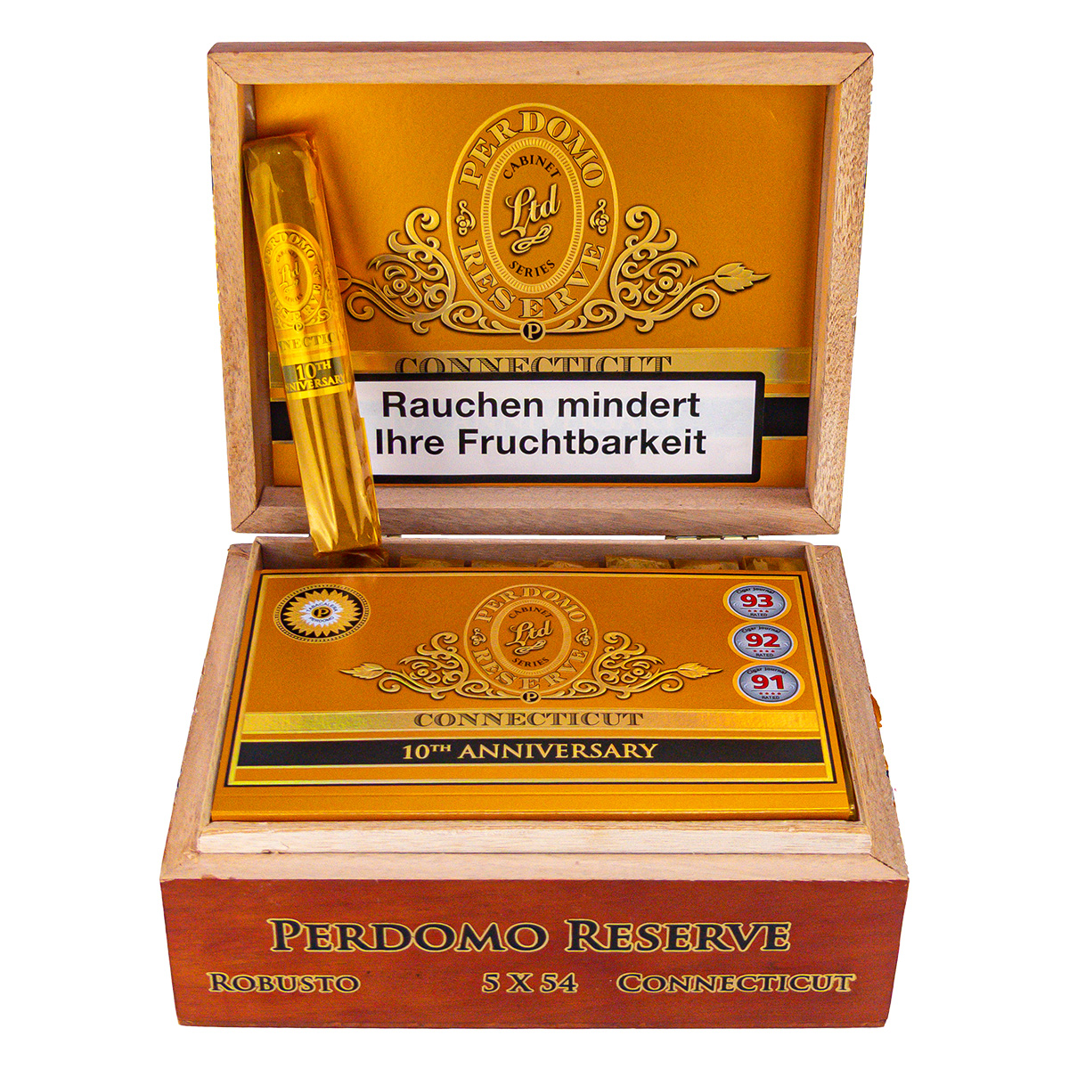 Perdomo Reserve 10th anniversary Connecticut Robusto 25er