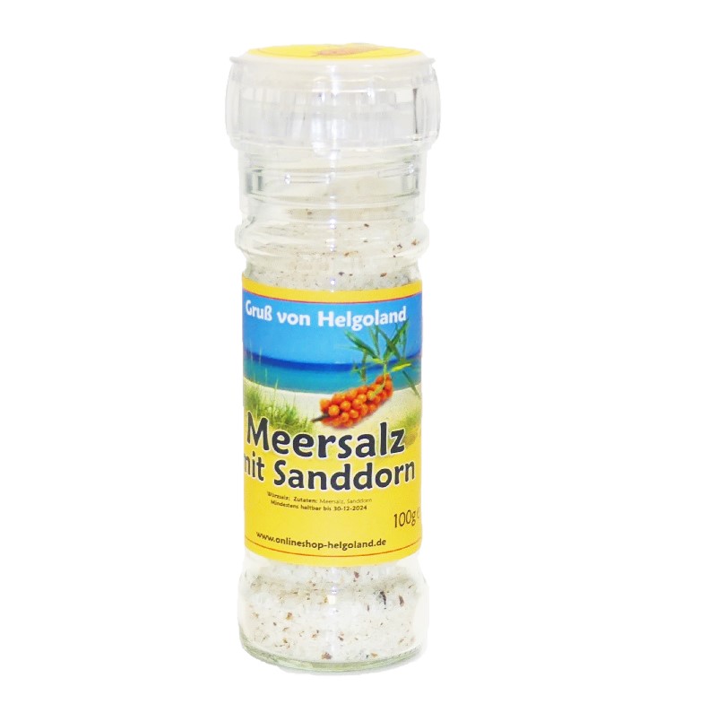 Gewürzmühle Meersalz mit Sanddorn 100g Gewürzmühle Meersalz mit Sanddorn 100g