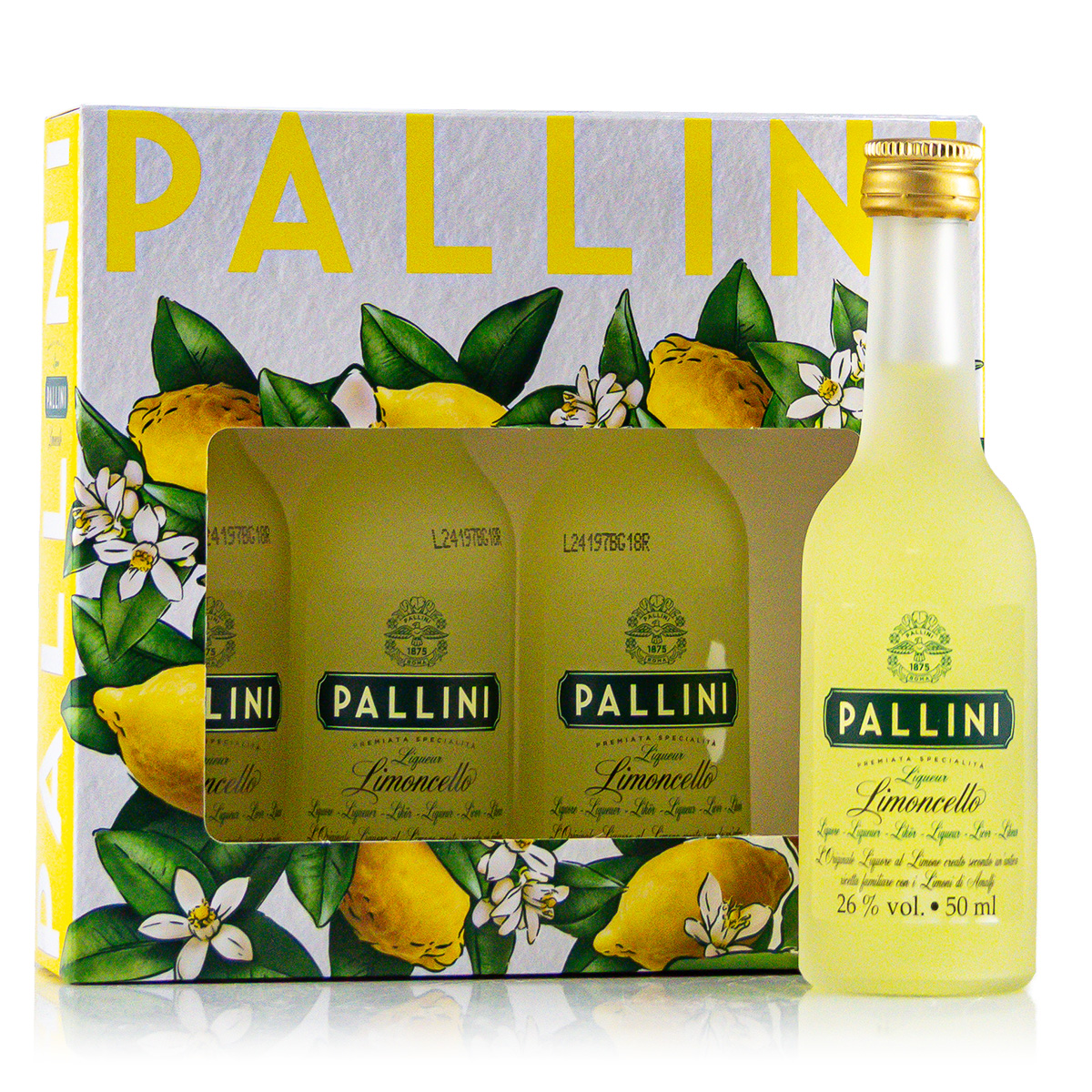 Pallini Limoncello Minipack 4x 0,05 Liter 26%vol.