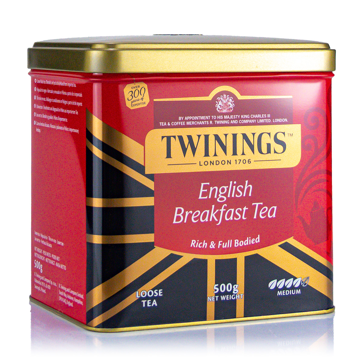 Twinings English Breakfast Bright in Can 500g