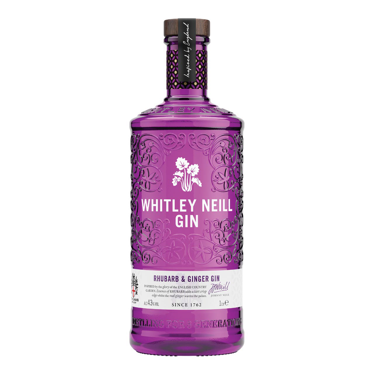 Whitley Neill Rhubarb & Ginger Gin 1 Liter 43%vol. Whitley Neill Rhubarb & Ginger Gin 1 Liter 43%vol.