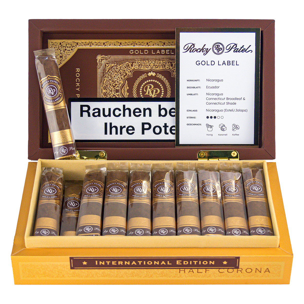 Rocky Patel Gold Label Half Corona 20er