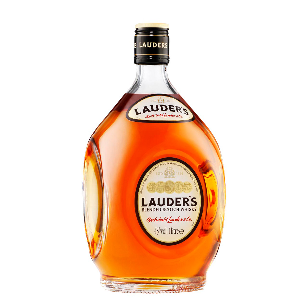 Lauders Finest Scotch 43%vol. 1 Liter