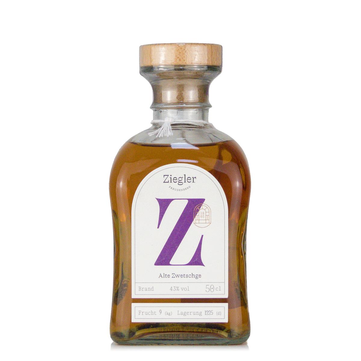 Ziegler "Alte Zwetschge" 43%vol. 0,5 liter Ziegler "Alte Zwetschge" 43%vol. 0,5 liter
