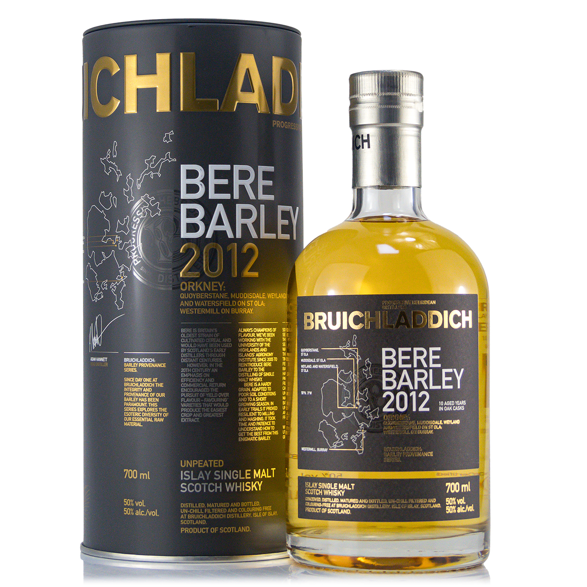 Bruichladdich Bere Barley 2012  0,7 Liter 50%vol.