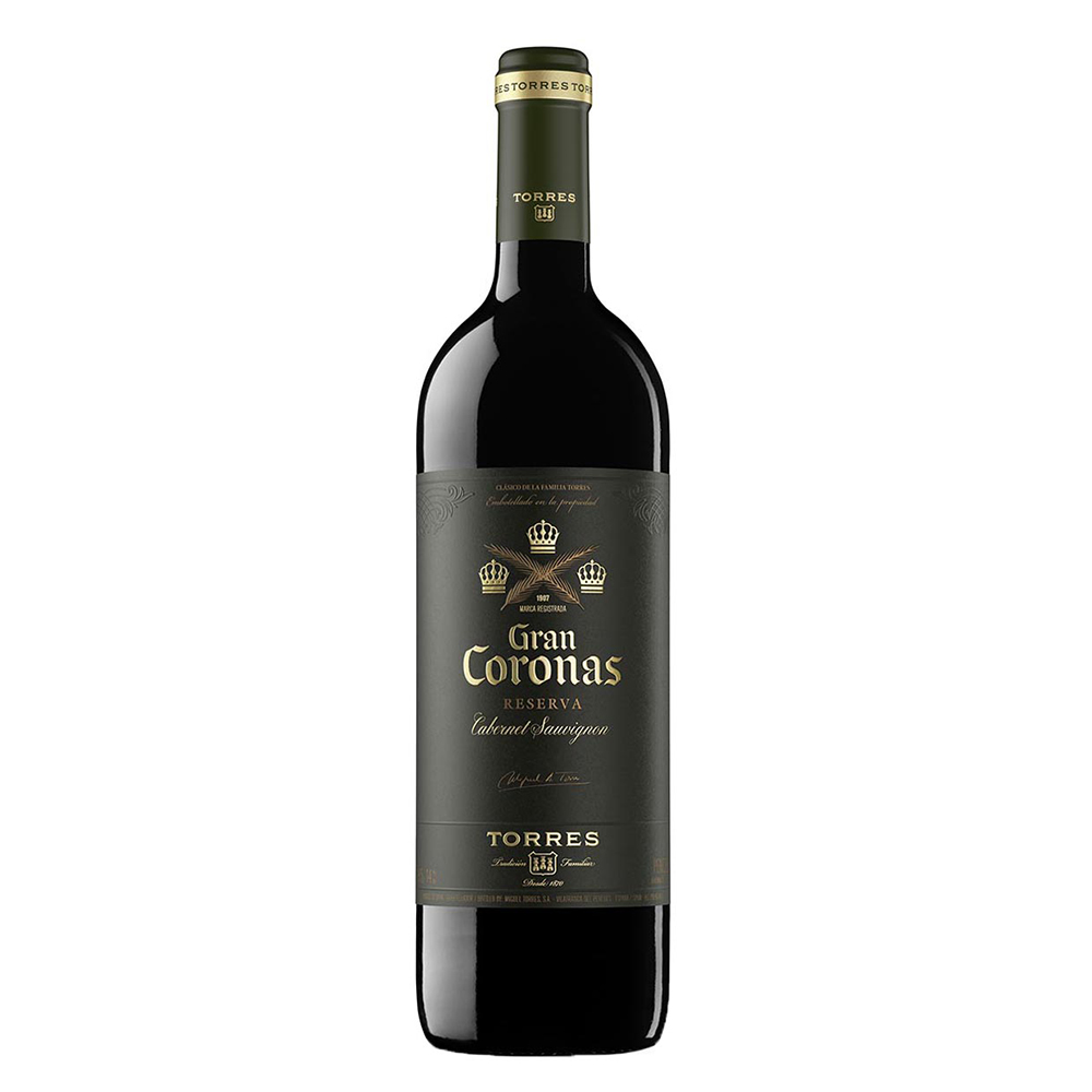 Torres Gran Coronas Cabernet Sauvignon, red, dry, 14%vol. 0,75Liter Torres Gran Coronas Cabernet Sauvignon, red, dry, 14%vol. 0,75Liter