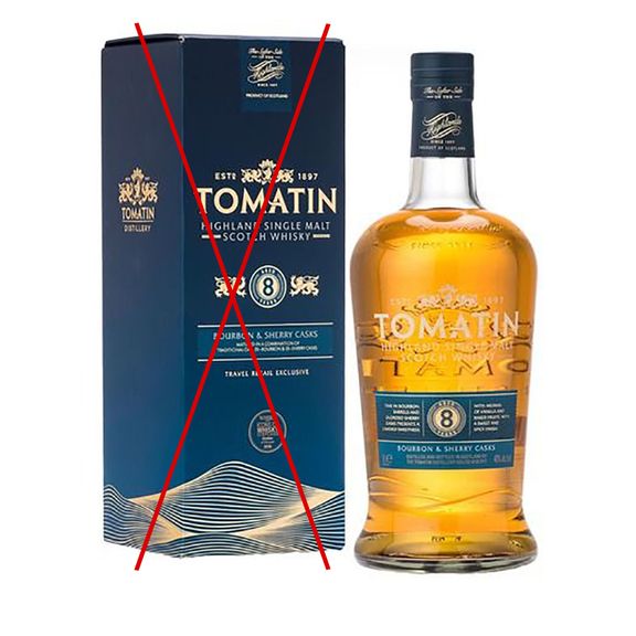 Special Item: Tomatin 8 Years Bourbon & Sherry Cask 1 liter 40% vol.