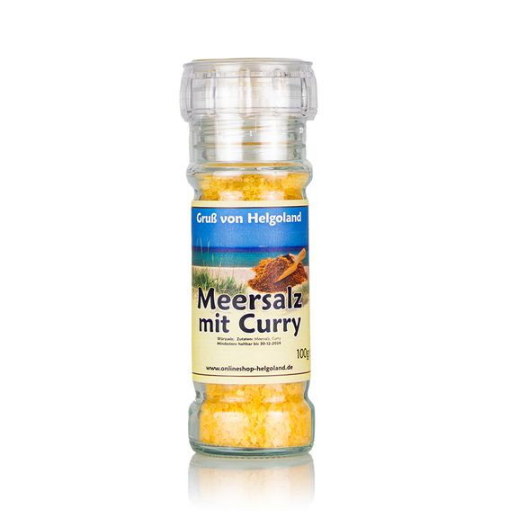 Gewürzmühle Meersalz mit Curry 100g