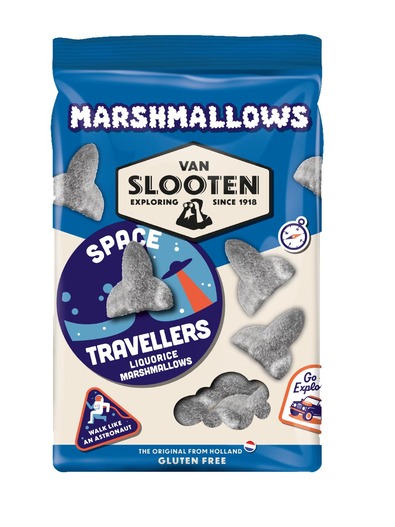 Van Slooten Liquorice‑Flavoured Marshmallows 250g Van Slooten Liquorice‑Flavoured Marshmallows 250g