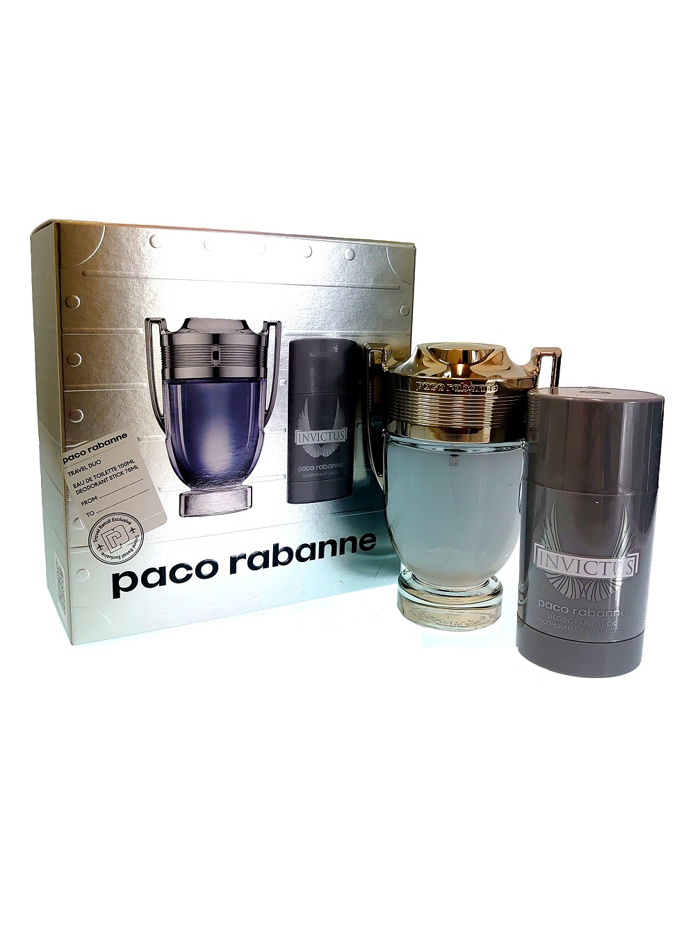 Paco Rabanne Invictus Set Eau de Toilette 100ml Deostick 75ml