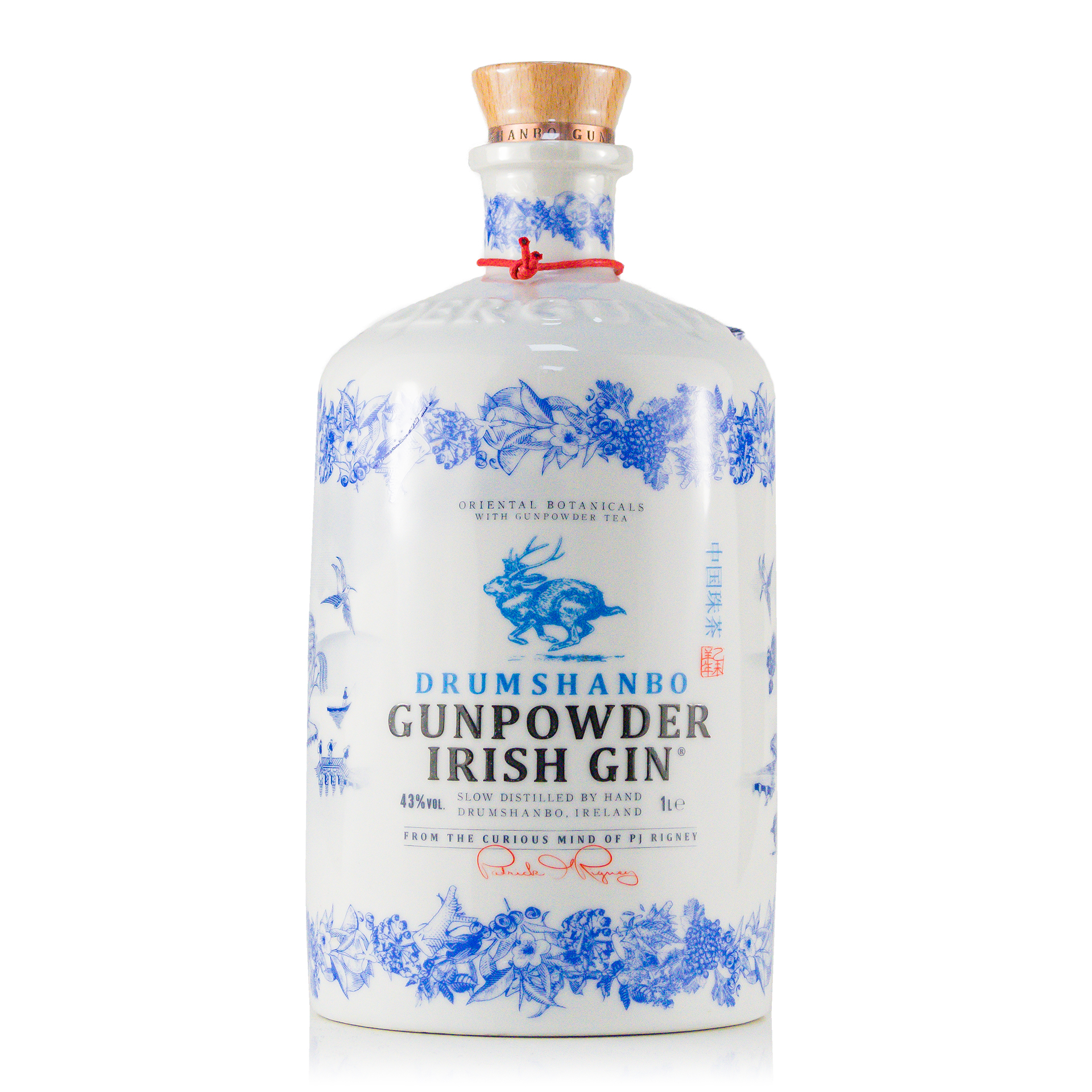 Drumshanbo Gunpowder Keramikflasche 43% 1Liter