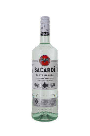 Bacardi Carta Blanca 40%vol. 1 Liter