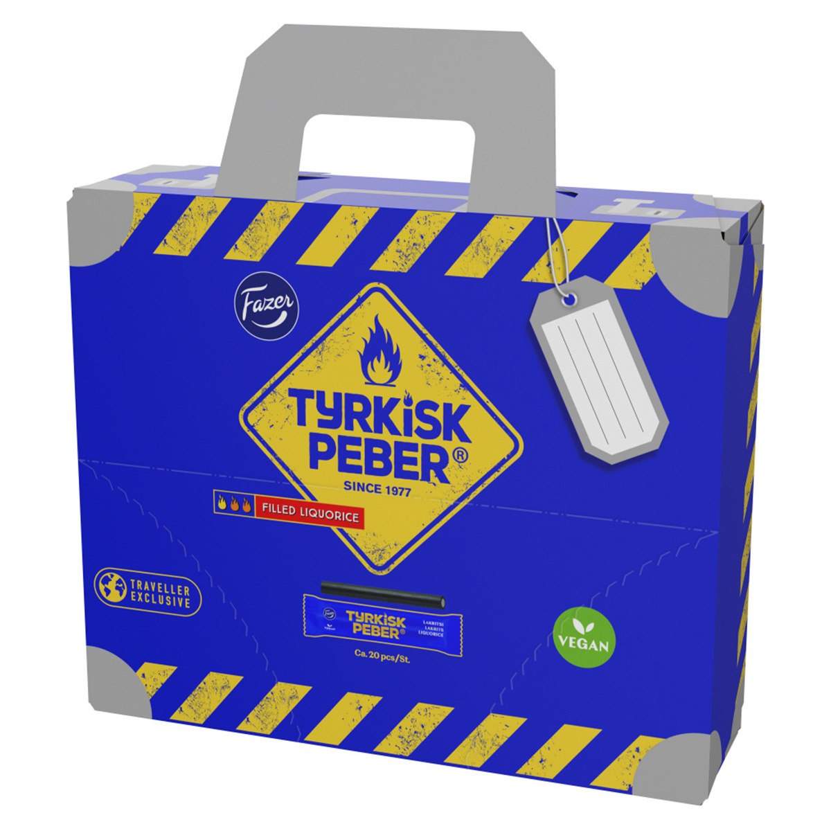 Fazer Tyrkisk Peber Lakritze mit Pfefferfüllung in Tragekoffer 400g