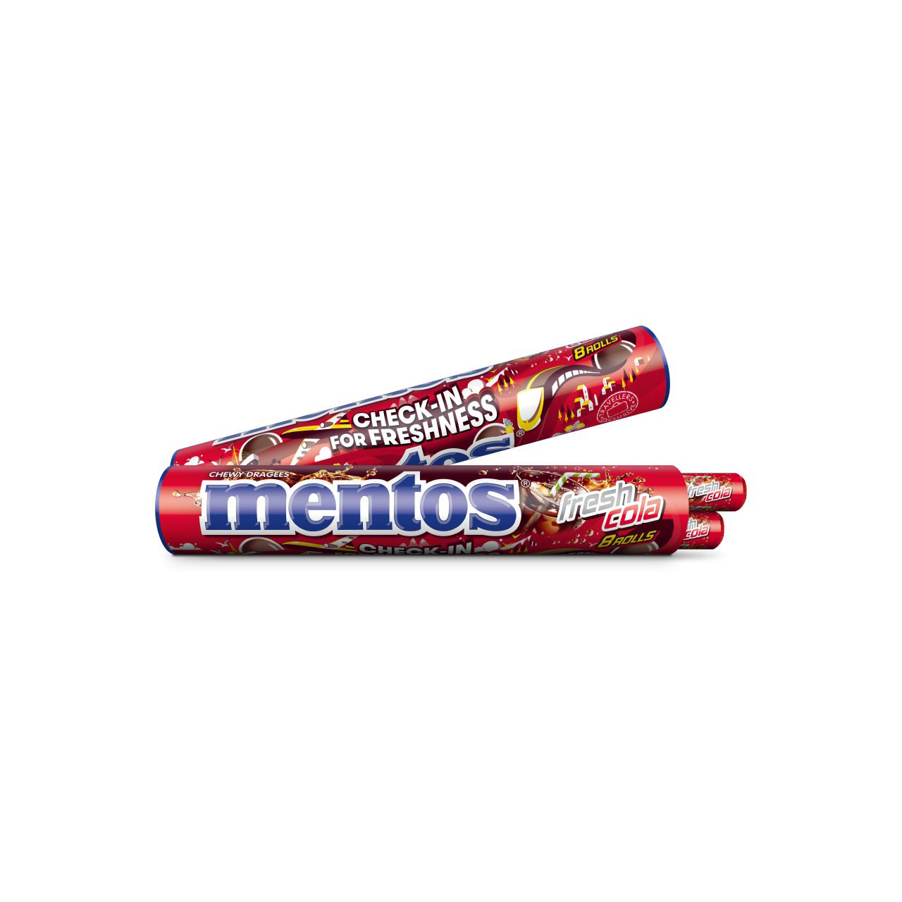 Mentos Jumboroll Cola 8x37g Mentos Jumboroll Cola 8x37g