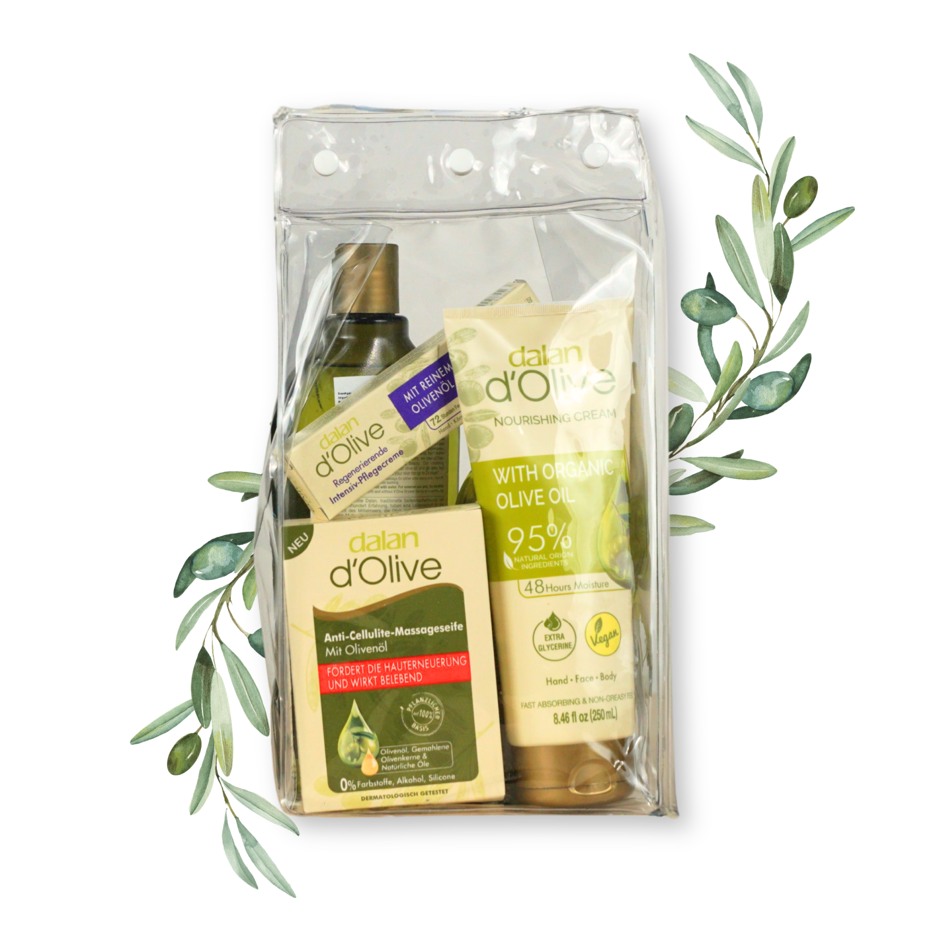 Dalan d’Olive 5 Piece Gift Set in Polybag