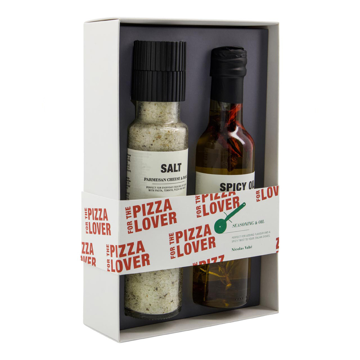 Nicolas Vahé Giftbox Pizza Kit Seasoning Mill 310 g and Spicy Oil 250 g
