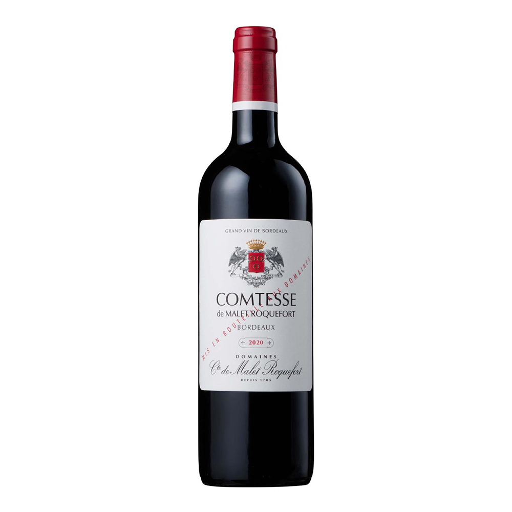 Comtesse de Malet Roquefort, red, dry, Bordeaux 13.5%vol. 0,75 Liter