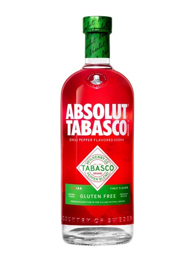 Absolut Tabasco Vodka  38%vol. 1 Liter