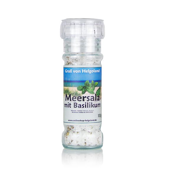 Spice mill sea salt with basil 100g