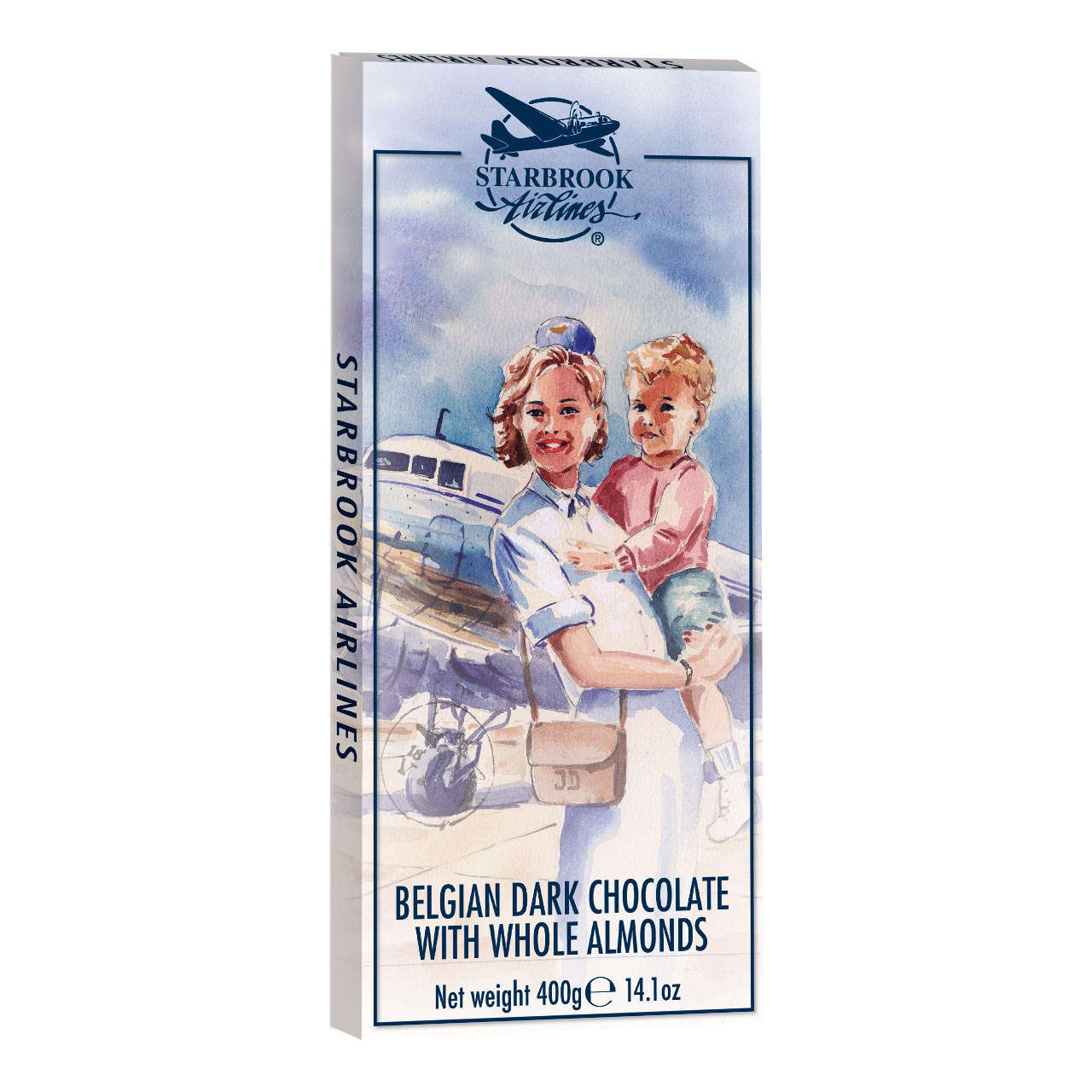 Starbrook Darkchocolate with Almonds 400g Starbrook Darkchocolate with Almonds 400g