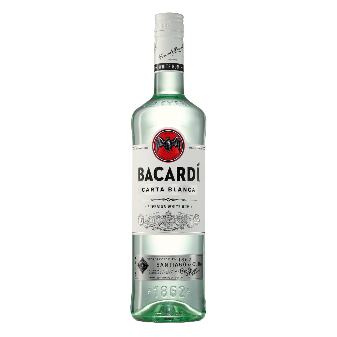 Bacardi Carta Blanca 1 Liter 40%vol. Bacardi Carta Blanca 1 Liter 40%vol.