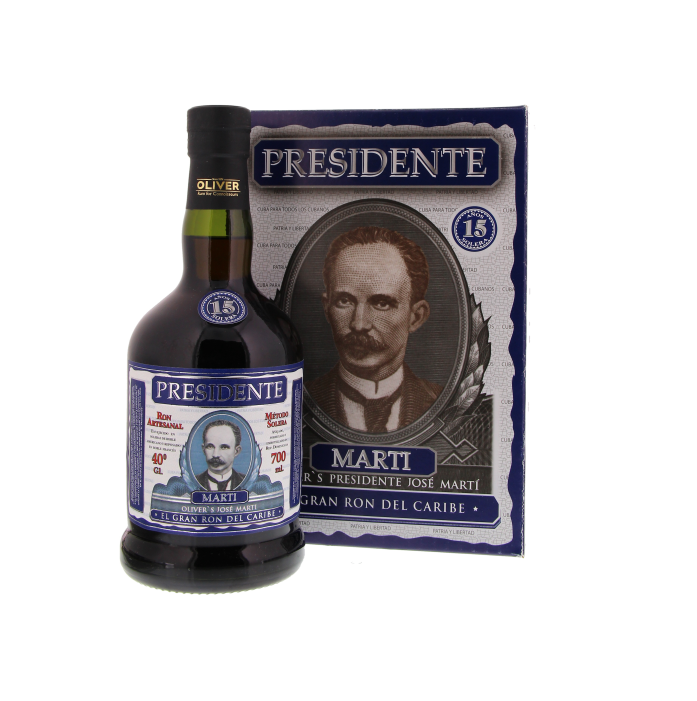Presidente Marti 15 Years 40%vol 0,7 Liter Presidente Marti 15 Years 40%vol 0,7 Liter