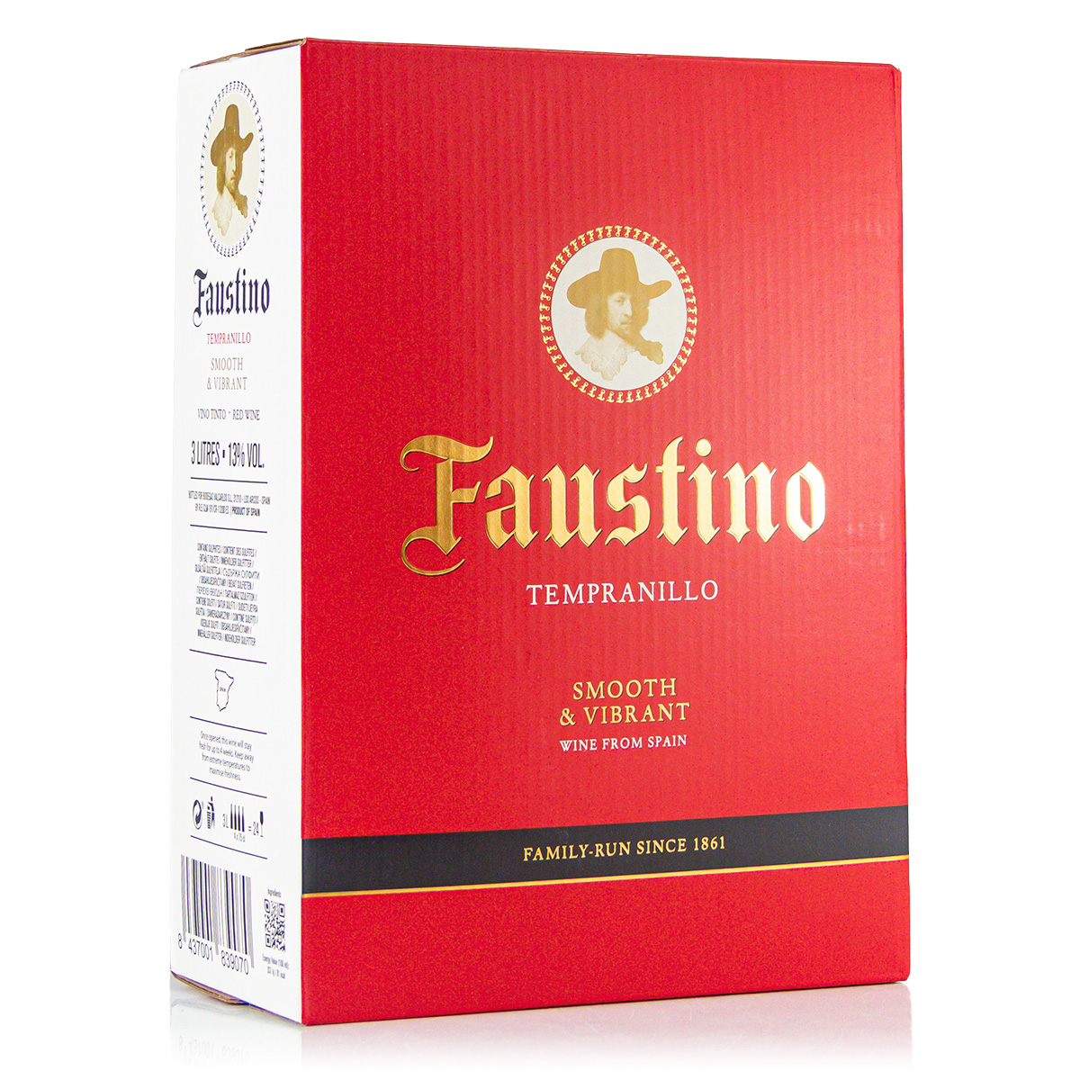 Faustino Tempranillo dry, red (Bag in Box) 3 Liter 13%vol.