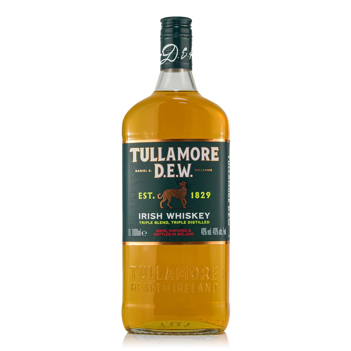 Tullamore Dew Irish Whiskey 1 liter 40% vol. Tullamore Dew Irish Whiskey 1 liter 40% vol.