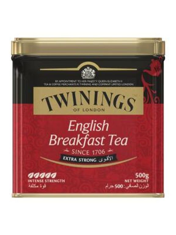 Twinings English Breakfast Extra Strong  in Can 500g
