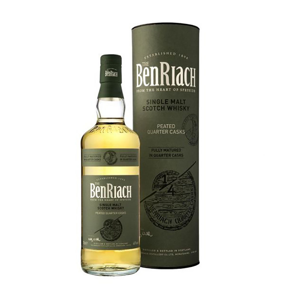 BenRiach Quarter Cask Peated 0.7 liters 46% vol. BenRiach Quarter Cask Peated 0.7 liters 46% vol.